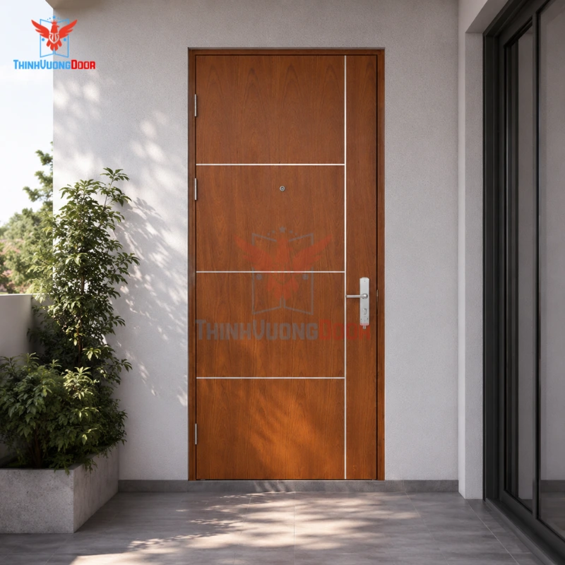 Cửa Gỗ Chống Cháy MDF Veneer P1R5 xoan dao Cửa Gỗ Chống Cháy MDF Veneer P1R5 xoan dao