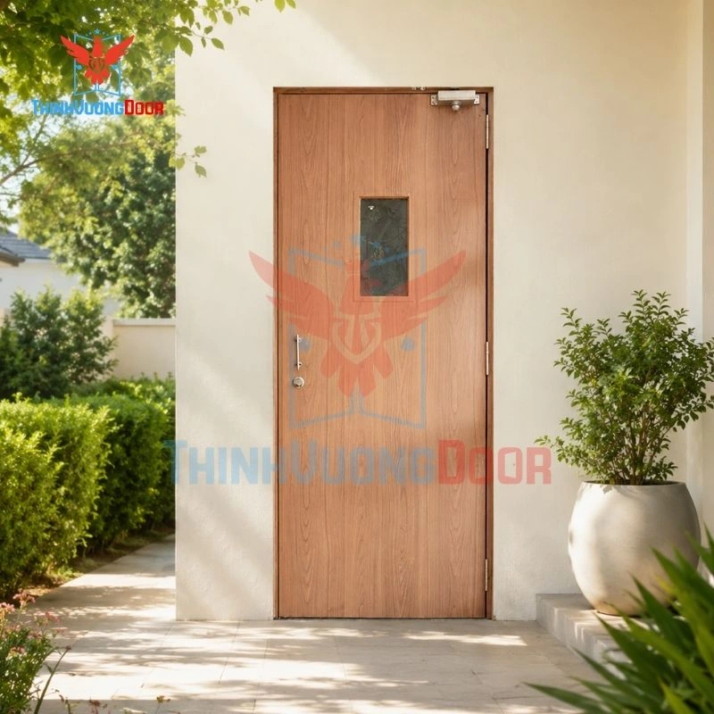 Cửa thép chống cháy P1G1 Vân Gỗ Cửa thép chống cháy P1G1 Vân Gỗ