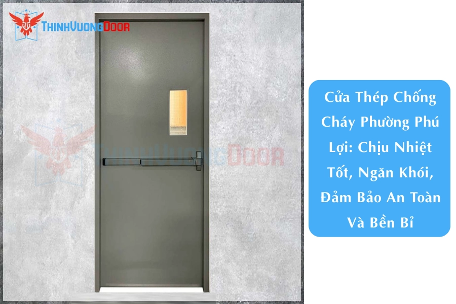 Cửa Thép Chống Cháy Phường Phú Lợi: Chịu Nhiệt Tốt, Ngăn Khói, Đảm Bảo An Toàn Và Bền Bỉ