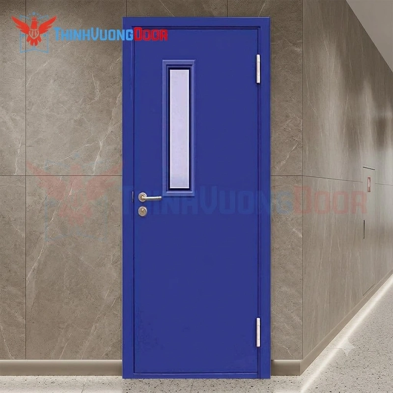Cửa thép chống cháy P1G1 Xanh Dương