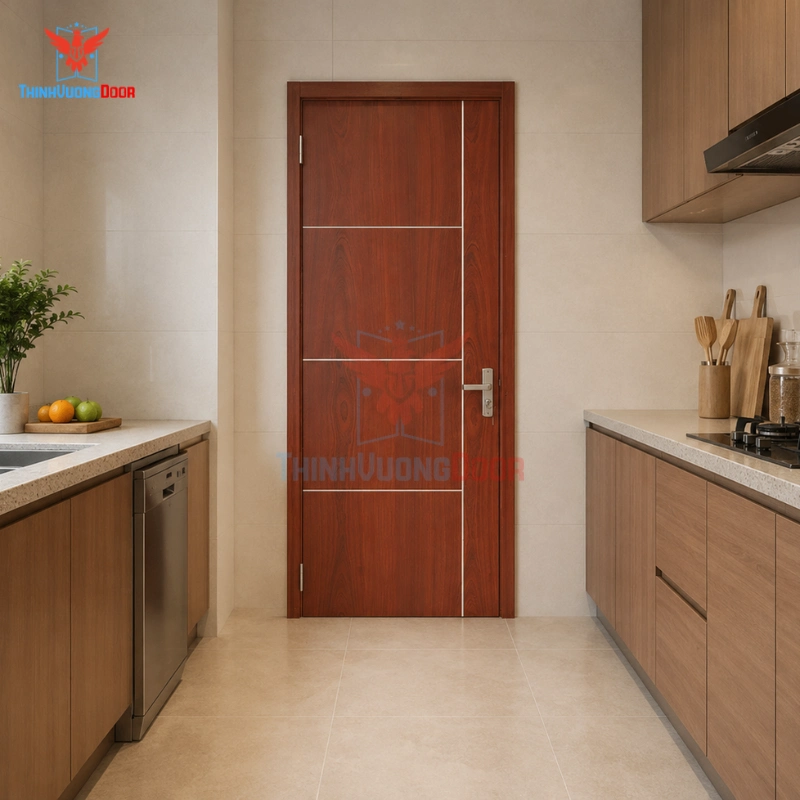 Cửa chống cháy gỗ MDF Veneer P1R4 Cam xe Cửa chống cháy gỗ MDF Veneer P1R4 Cam xe