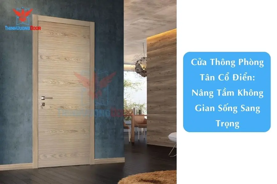 Cửa Thông Phòng Tân Cổ Điển: Nâng Tầm Không Gian Sống Sang Trọng