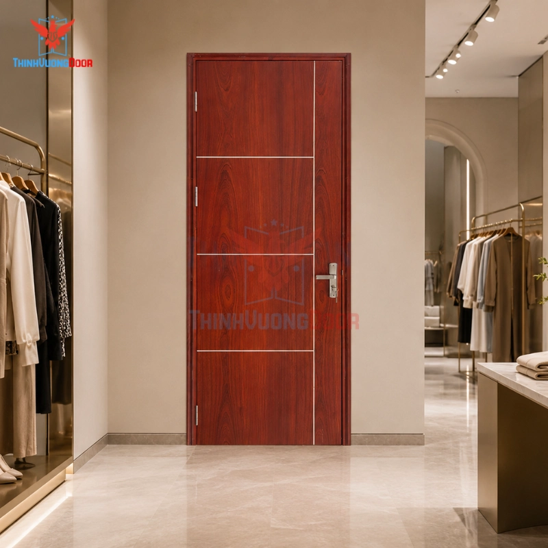 Cửa MDF Veneer P1R4 Cam xe Cửa MDF Veneer P1R4 Cam xe