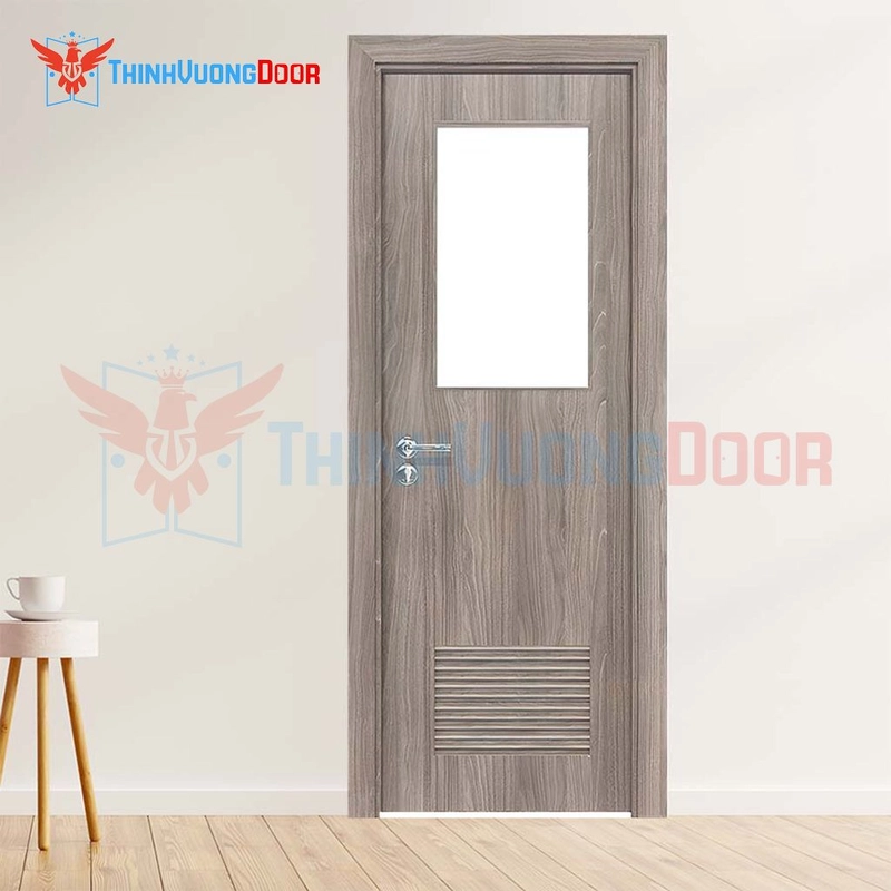 Cửa Gỗ MDF Melamine Cao Cấp P1GL Cách Âm Tốt, Nâng Tầm Không Gian Sống 