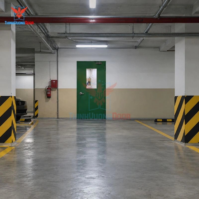Cửa thép chống cháy P1G1 thoát hiểm có khóa