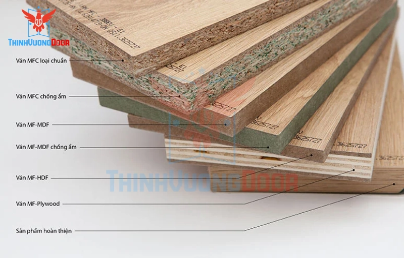 Chất liệu cốt gỗ, bề mặt phủ