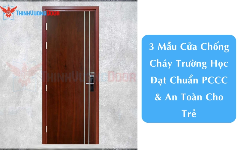 #3 Mẫu Cửa Chống Cháy Trường Học Đạt Chuẩn PCCC & An Toàn Cho Trẻ