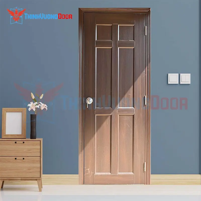 Mẫu cửa chạm khắc CNC hoặc vân gỗ cao cấp