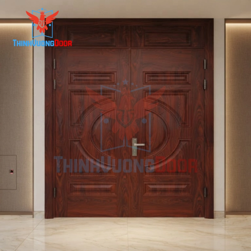 Vì sao nên chọn cửa thép vân gỗ cánh đôi CD017 tại Thịnh Vượng Door?