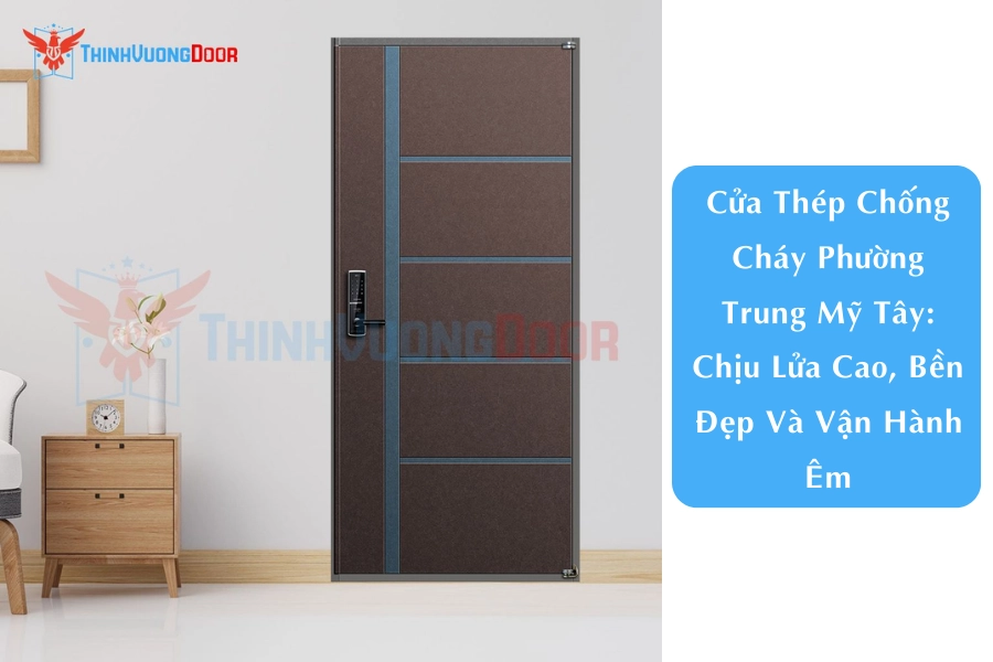 Cửa Thép Chống Cháy Phường Trung Mỹ Tây: Chịu Lửa Cao, Bền Đẹp Và Vận Hành Êm