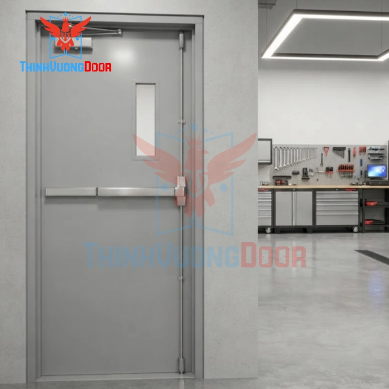 5 Ưu điểm cốt lõi giúp cửa thép chống cháy P2G1 TTH đảm bảo an toàn sinh mạng
