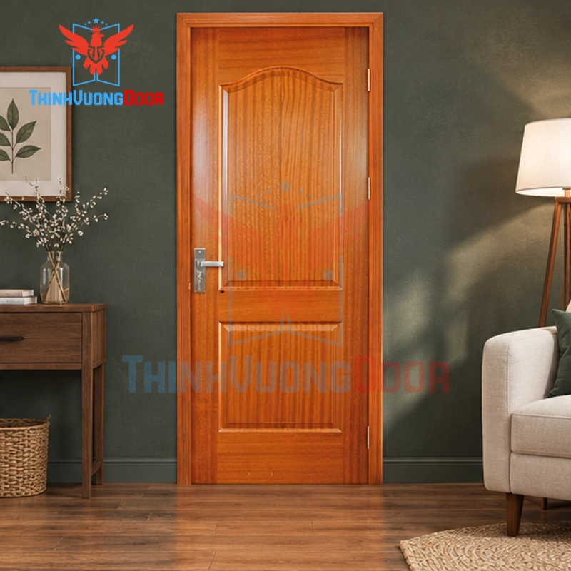 Tại sao nên đặt mua cửa gỗ HDF Veneer 2A Sapele tại Thịnh Vượng Door