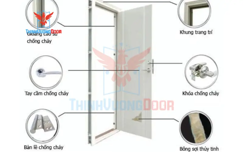 Khung cửa là một trong những thành phần quan trọng nhất của cửa chống cháy