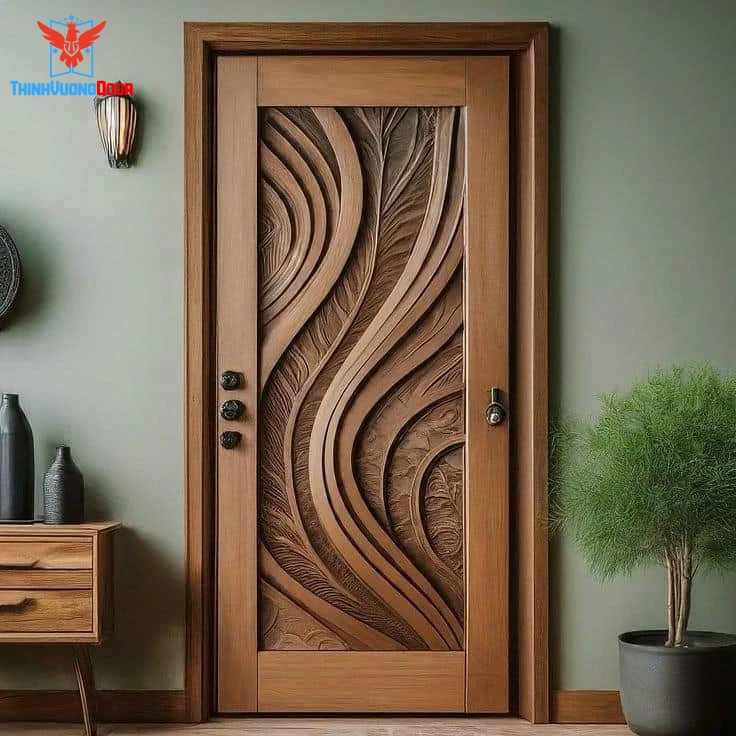 cửa nhựa có hoa văn