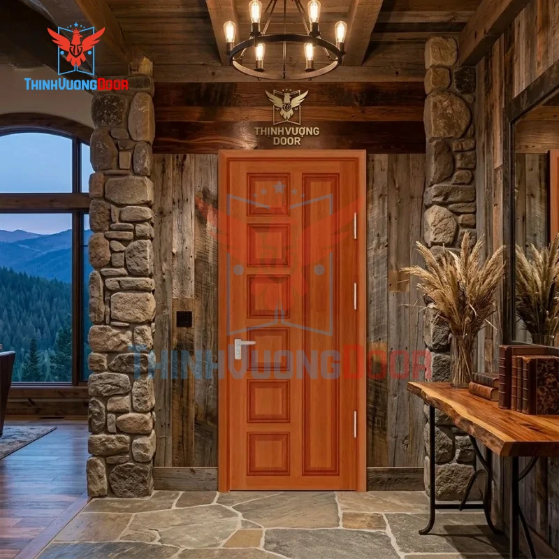 Cửa Gỗ HDF VENEER 6B sapele Cửa Gỗ HDF VENEER 6B sapele