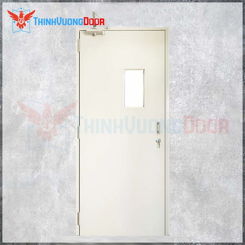 Cửa thép chống cháy P1G1 kính chống cháy