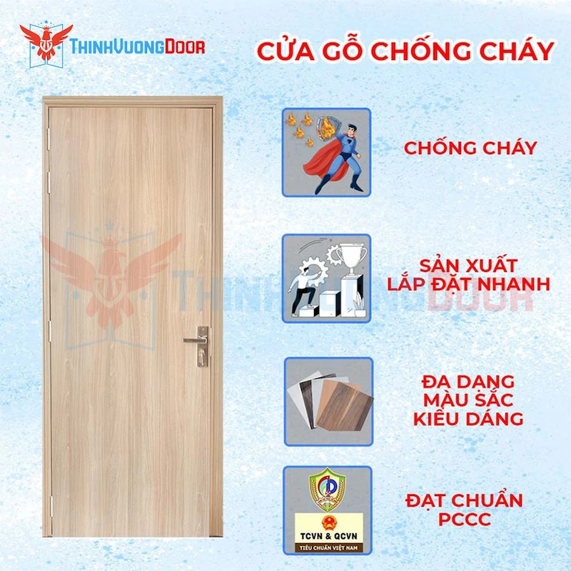 Cửa Gỗ Chống Cháy MDF Melamine P11 Cửa Gỗ Chống Cháy MDF Melamine P11