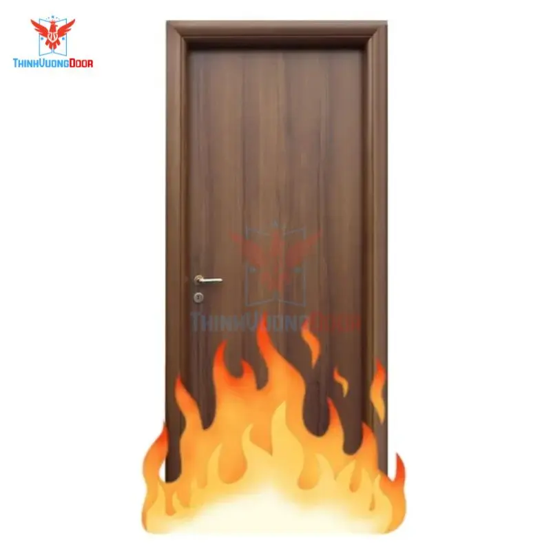 Lựa chọn và lắp đặt cửa gỗ chống cháy chung cư hiệu quả