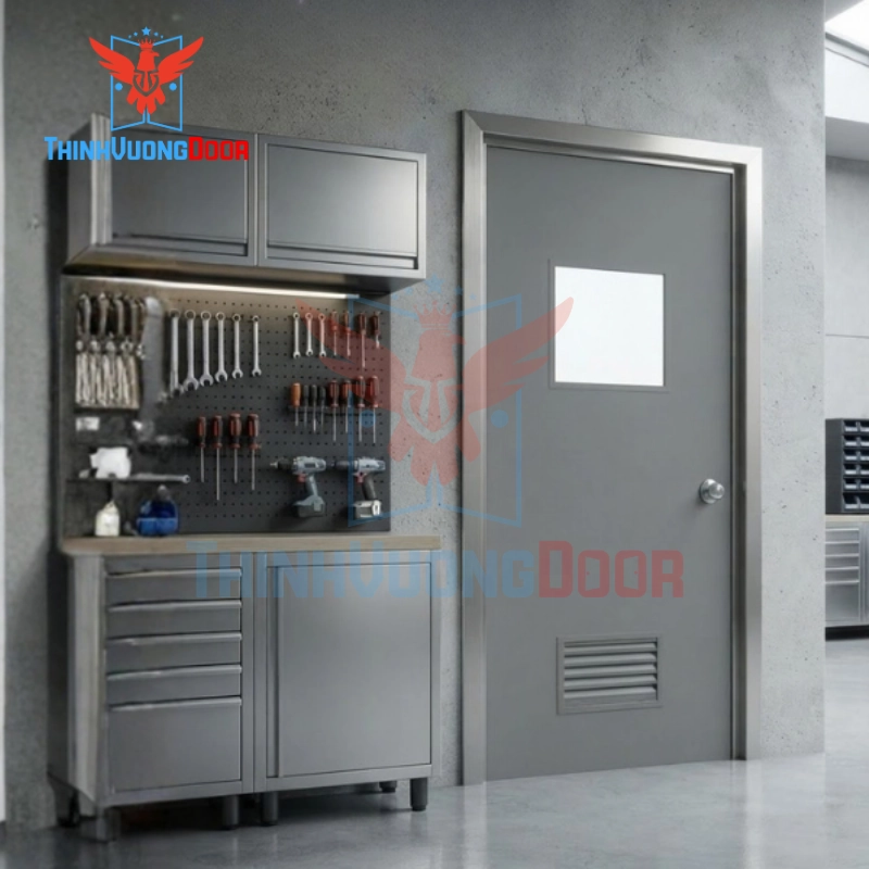 Ưu điểm vượt trội của cửa thép chống cháy P1GL so với cửa thông thường