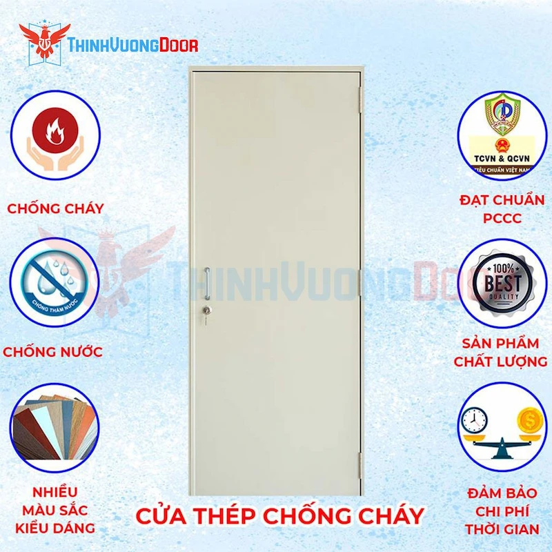 Cửa chống cháy thép P1 xám