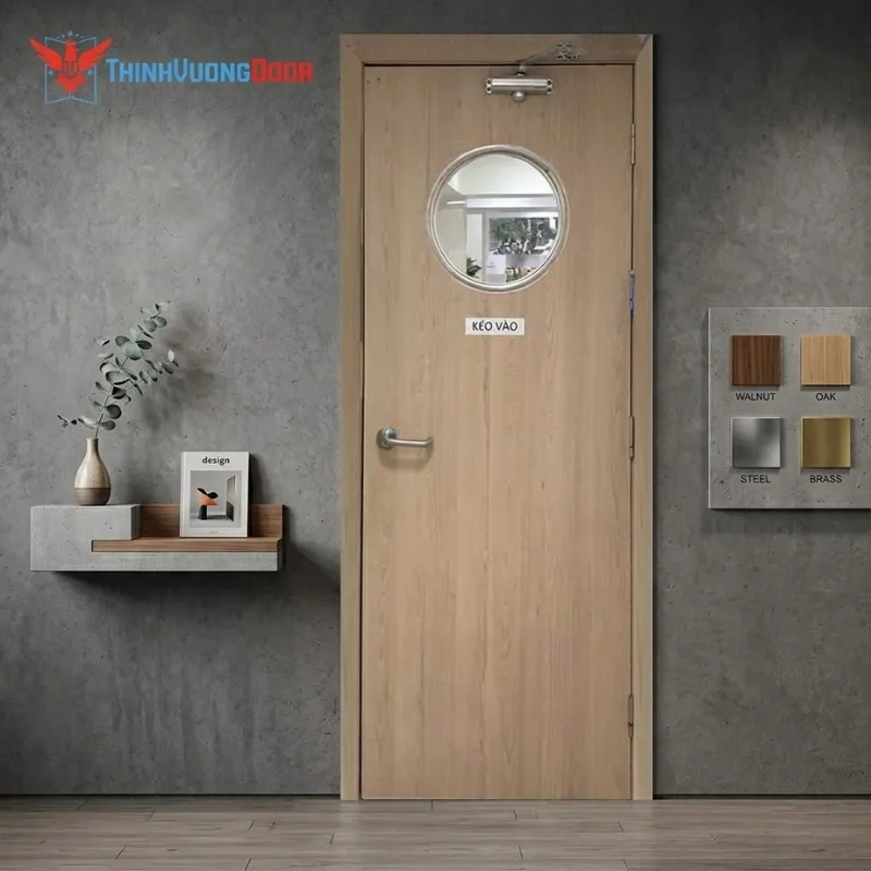 Bóc tách cấu tạo chi tiết Cửa Gỗ MDF Melamine SGD P1G0 tại Thịnh Vượng Door
