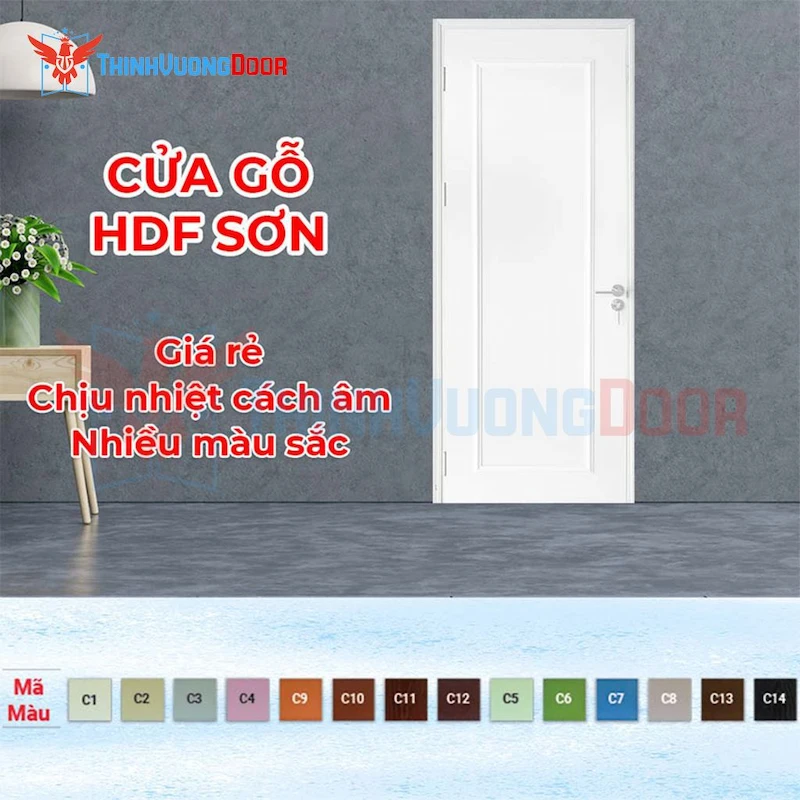 Cửa Gỗ HDF 3 PN C1