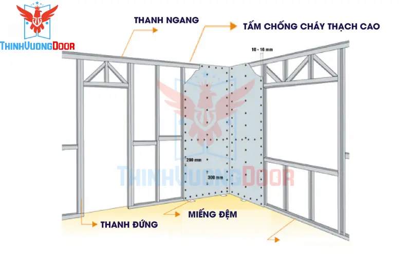 Vách thạch cao chống cháy