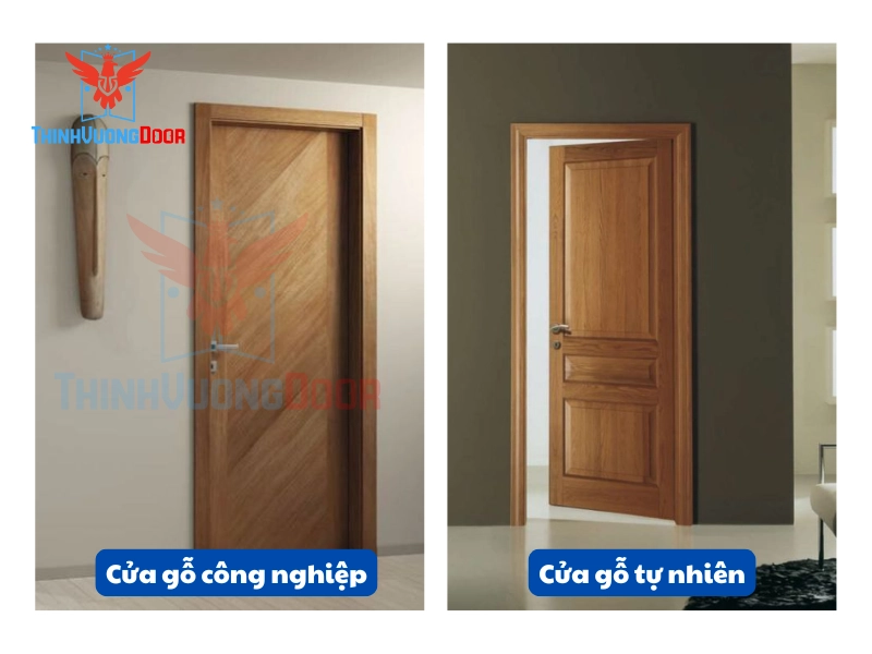 So sánh chi tiết cửa gỗ tự nhiên và cửa gỗ công nghiệp về giá thành