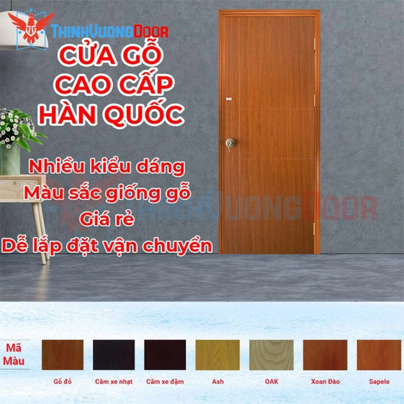 Ứng dụng không gian và gợi ý chọn màu cửa P1R4