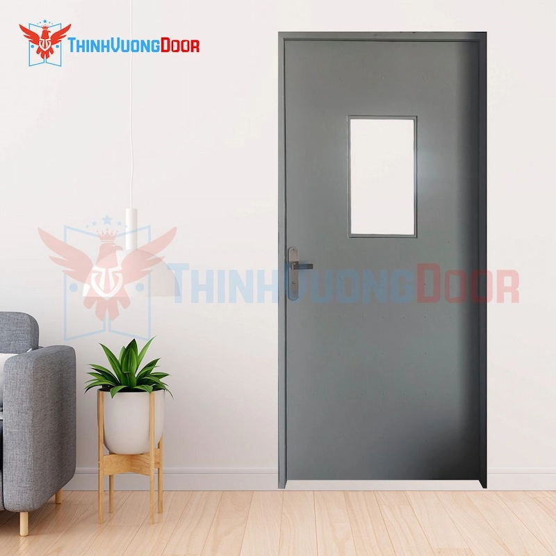 Cửa thép chống cháy P1G1 khóa tay gạt Cửa thép chống cháy P1G1 khóa tay gạt