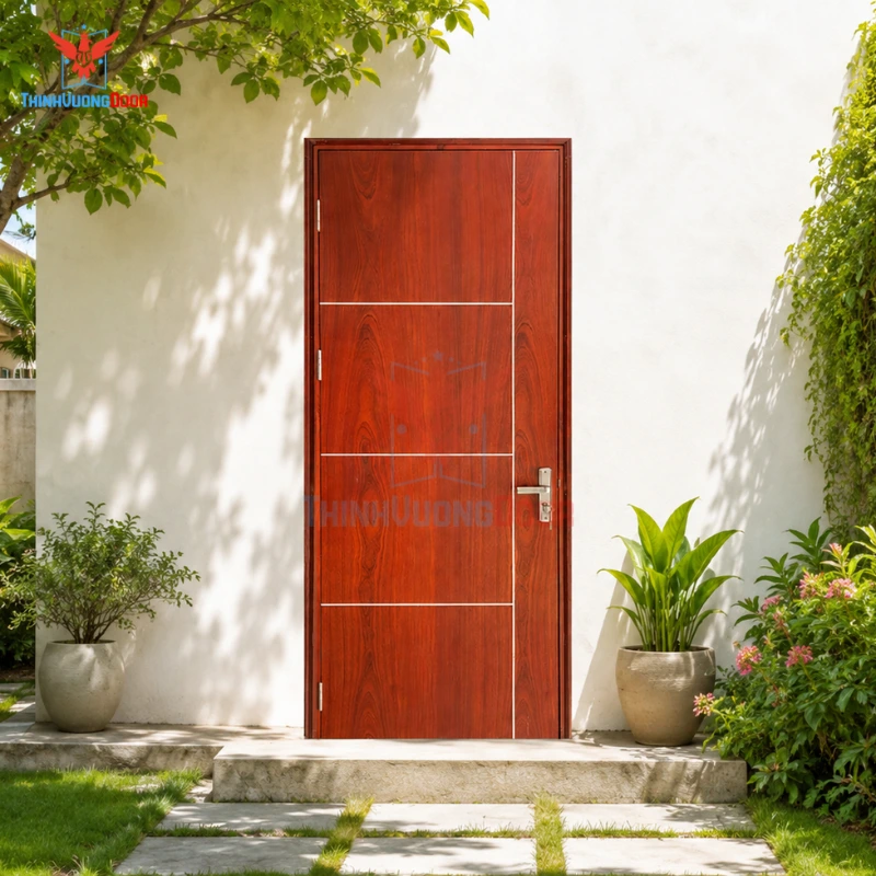 Cửa Gỗ Chống Cháy MDF Veneer P1R4 Cam xe Cửa Gỗ Chống Cháy MDF Veneer P1R4 Cam xe