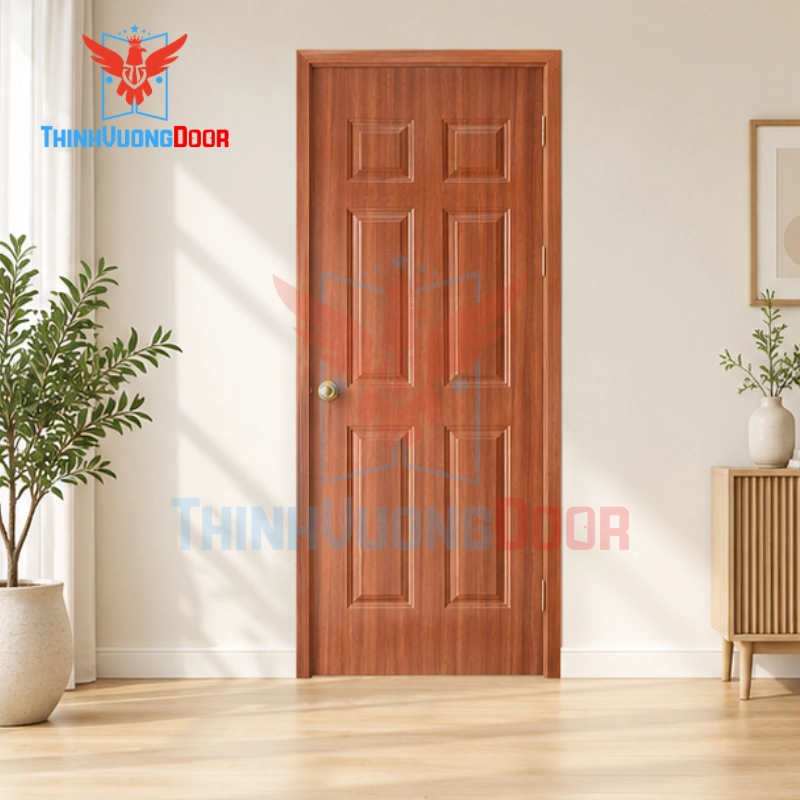 Cơ chế chống cong vênh, nứt toác và xệ bản lề của dòng cửa HDF 6A