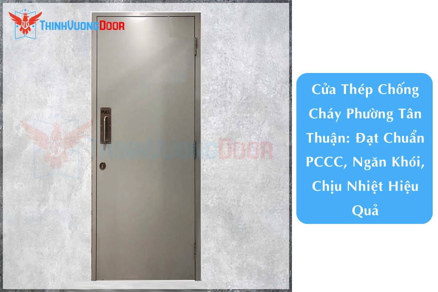 Cửa Thép Chống Cháy Phường Tân Thuận: Đạt Chuẩn PCCC, Ngăn Khói, Chịu Nhiệt Hiệu Quả