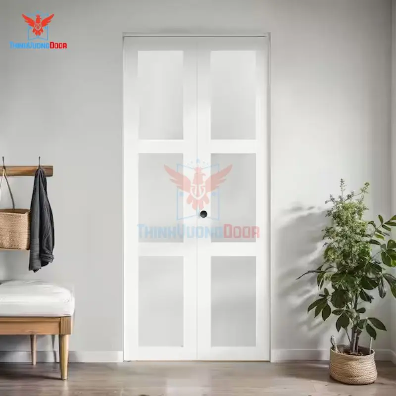mẫu cửa gỗ 2 cánh có kính