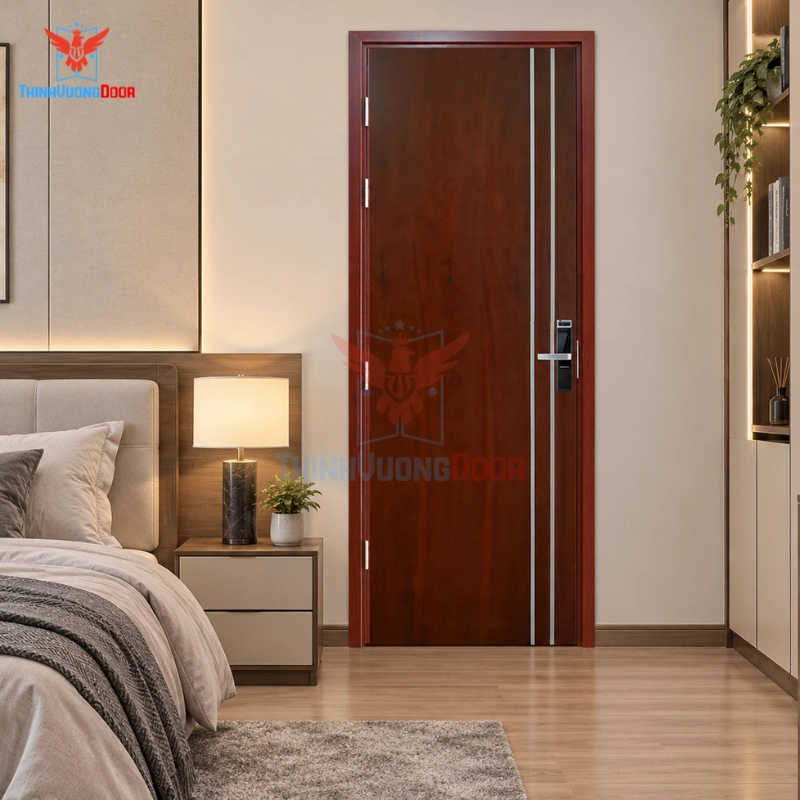 Cửa Gỗ Chống Cháy MDF Veneer P1R2 Cam xe