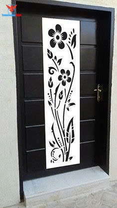 cửa nhựa có hoa văn