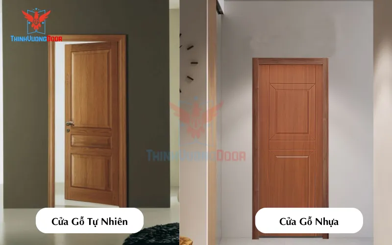 So sánh cửa gỗ tự nhiên với cửa gỗ nhựa