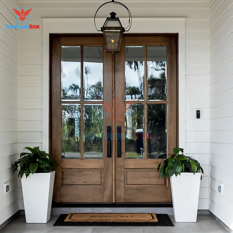 cửa gỗ kính cường lực 2 cánh cửa gỗ kính cường lực 2 cánh