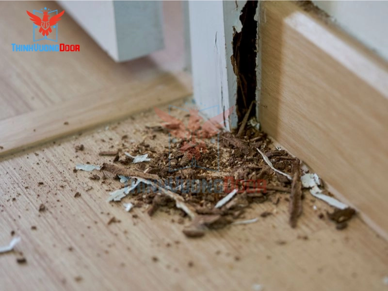 Nguyên nhân khiến cửa gỗ bị mối mọt
