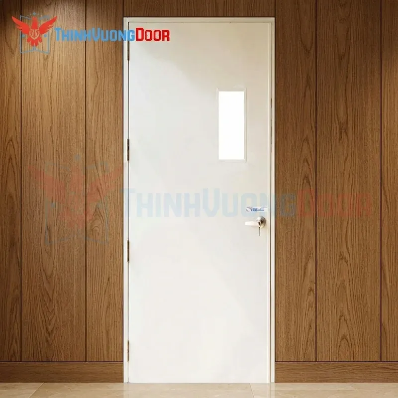 Cửa thép chống cháy P1G1 Trắng Sữa Cửa thép chống cháy P1G1 Trắng Sữa