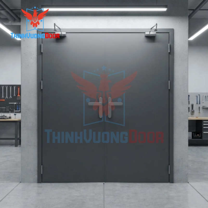 Phân tích kỹ thuật: Điều gì tạo nên khả năng ngăn cháy thực sự của cửa thép chống cháy P2?