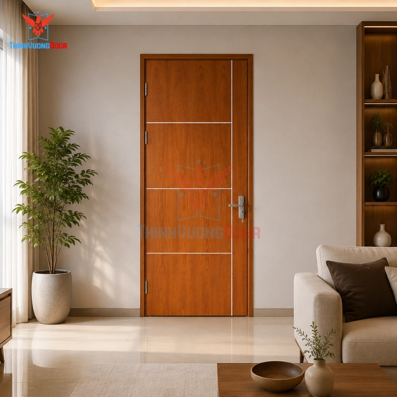 Cửa Gỗ Chống Cháy MDF Veneer P1R5 xoan dao Cửa Gỗ Chống Cháy MDF Veneer P1R5 xoan dao