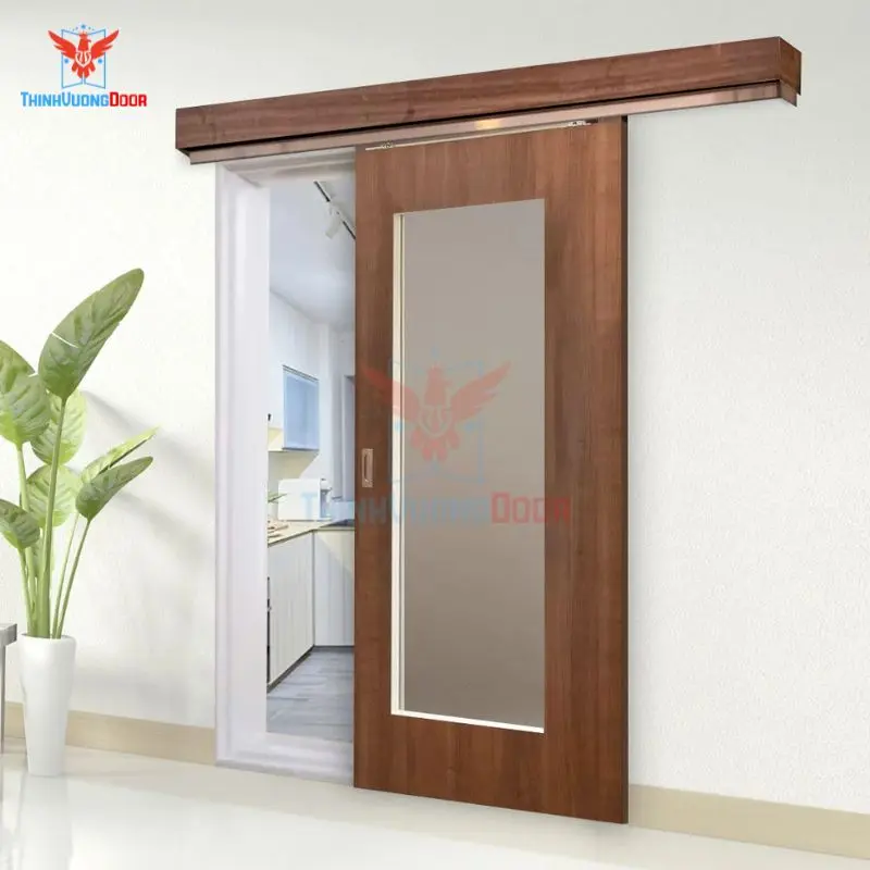cửa gỗ kết hợp kính