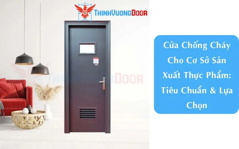 Cửa Chống Cháy Cho Cơ Sở Sản Xuất Thực Phẩm: Tiêu Chuẩn & Lựa Chọn