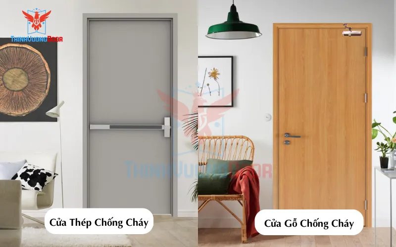 So sánh cửa thép chống cháy và cửa gỗ chống cháy