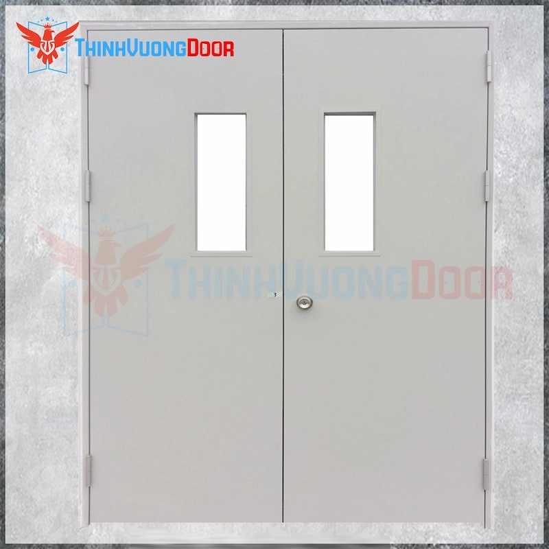 Cửa thép chống cháy 2PG2 khóa cóc