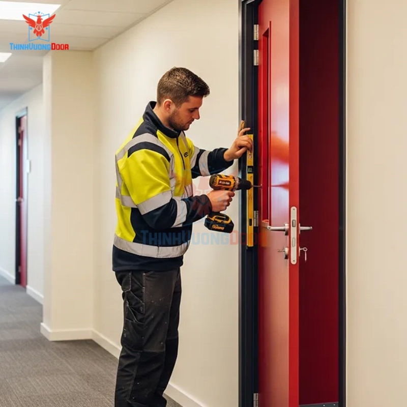 Quy trình mua và lắp đặt cửa chống cháy tại phường Tây Thạnh từ Thịnh Vượng Door