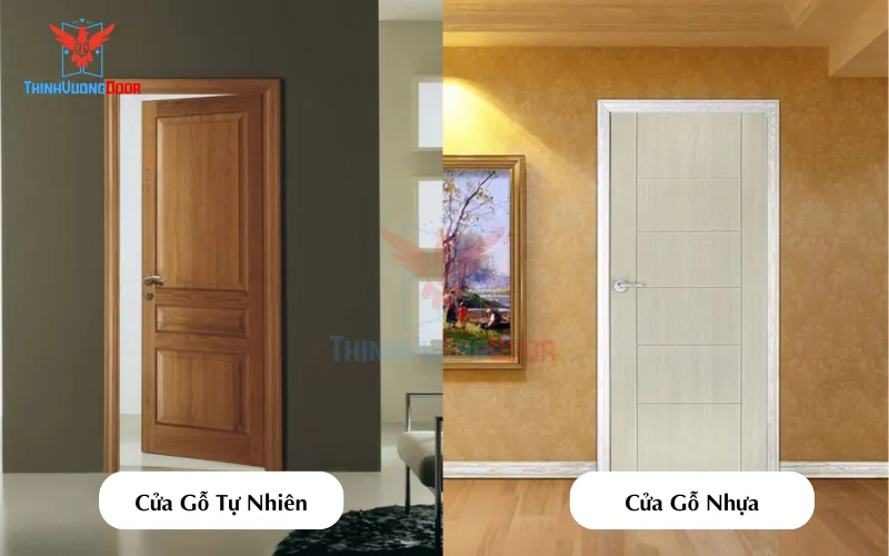 So sánh cửa gỗ tự nhiên với cửa gỗ nhựa