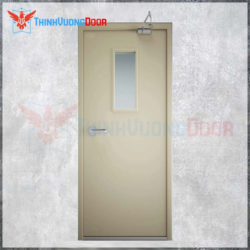 Cửa thép chống cháy P1G1 khóa tay gạt