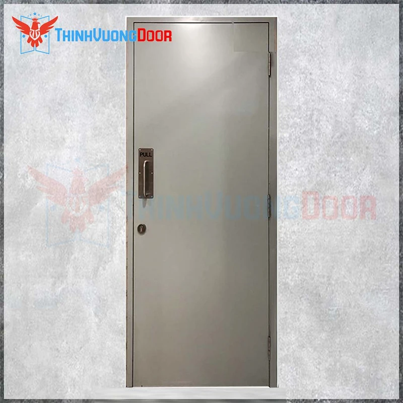 Cửa thép chống cháy P1 xám 1 Cửa thép chống cháy P1 xám 1